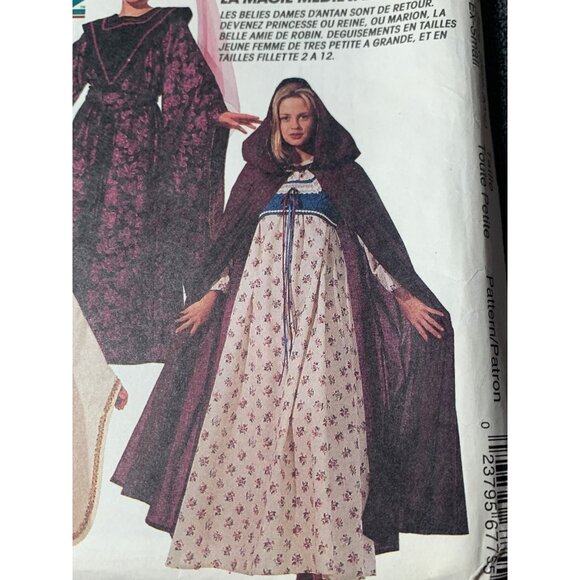 McCall's Medieval Costumes Girls Sewing Pattern sz xsmall 6775 - uncut - Picture 2 of 11